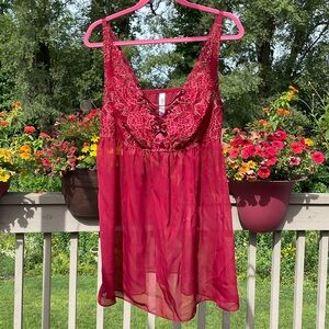 New Cacique Sheer Shorty Sexy Nightgown